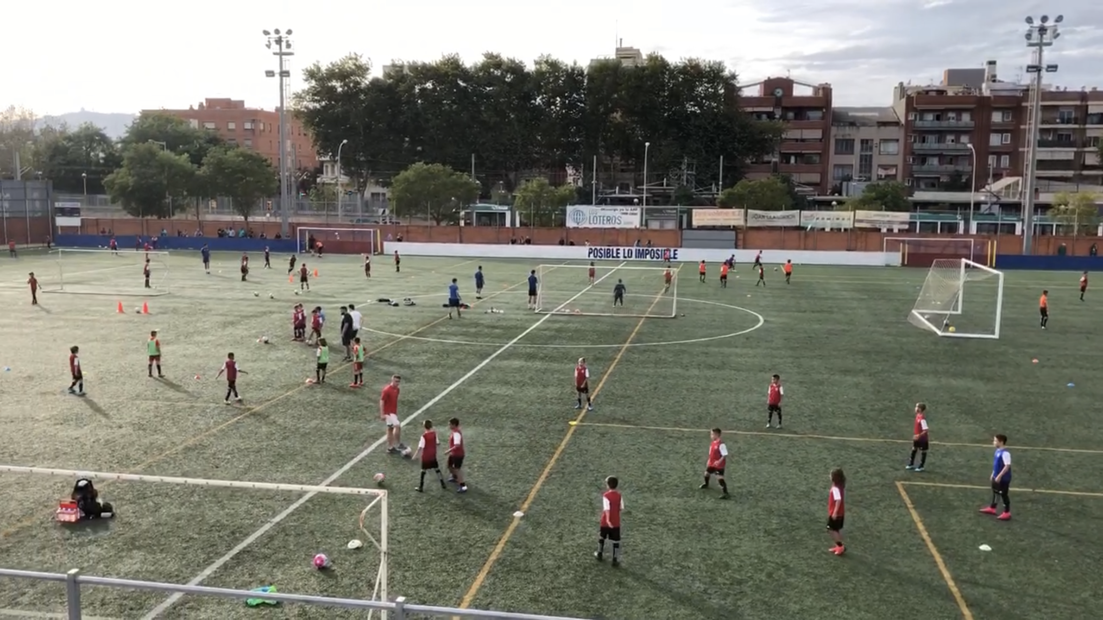 Футбольная тренировка в Испанском клубе